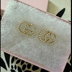 Small Pearl Double GG Earrings